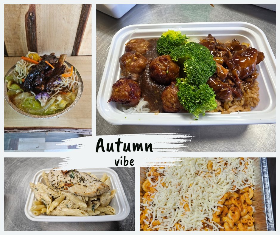 May be an image of pasta, fried rice, chow mein and text that says 'Autumn vibe'